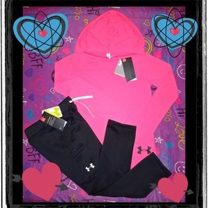 NEW~ GIRL'S YOUTH SMALL UNDER ARMOUR OUTFIT